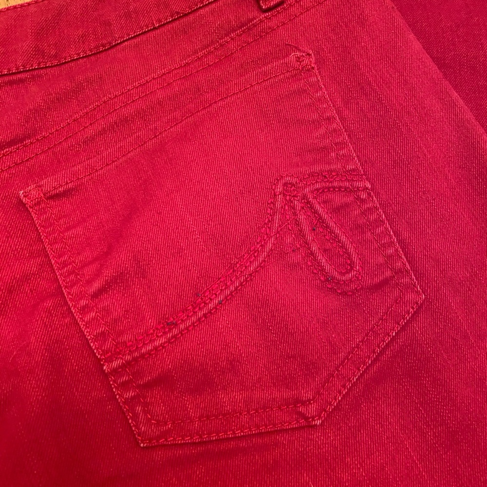 Apt 9 straight leg modem fit red denim jeans 18R pin up Swiftie Red classic - Picture 9 of 12